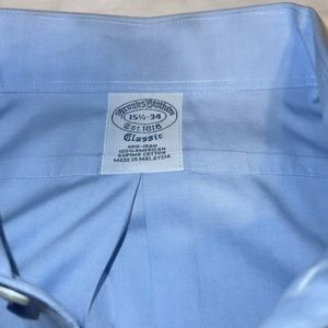 Brooks Brothers Sky Blue Button Up Dress Shirt
